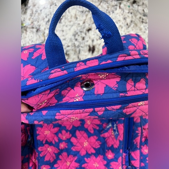 Vera Bradley Women\'s Signature Cotton Campus Tech Backpack, Art Poppies main image 11